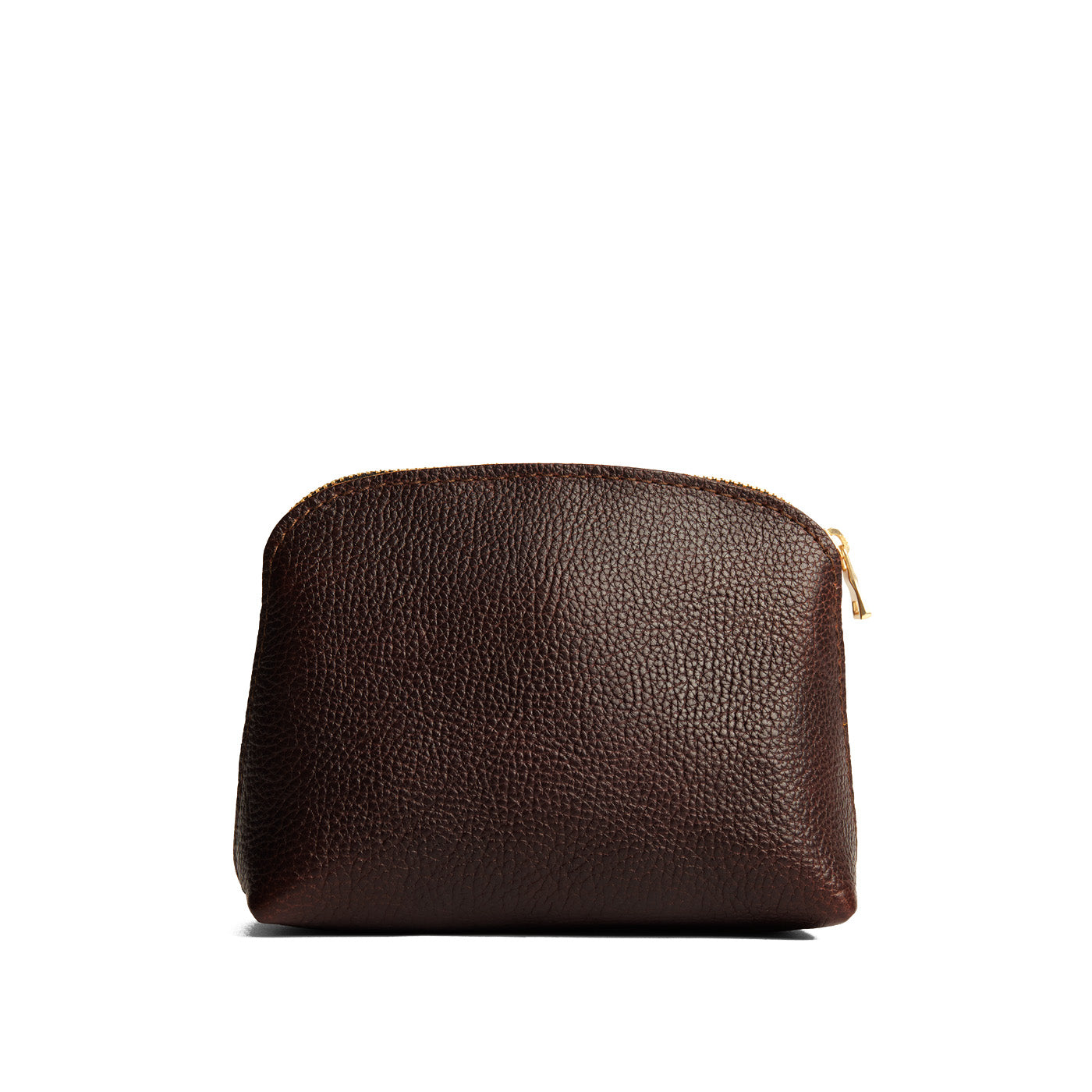 Coldbrew*Classic | Compact leather pouch with top zipper