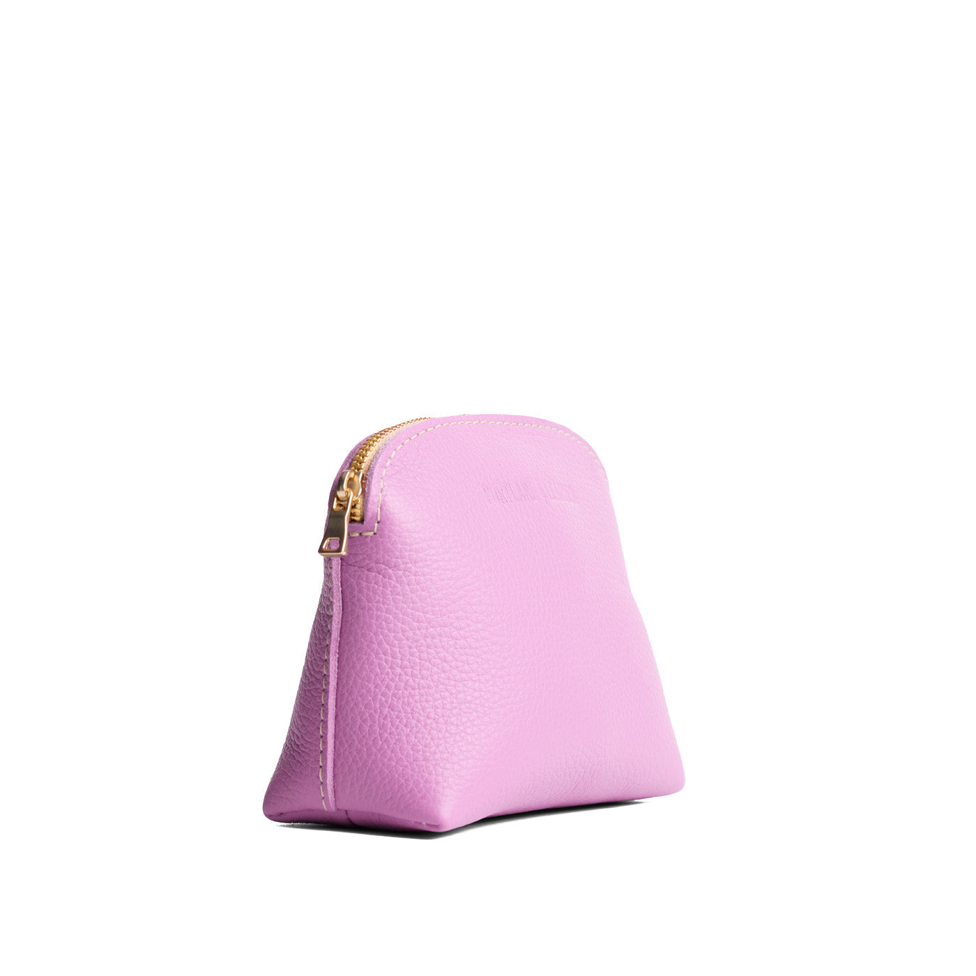 Calla Lily*Classic | Compact leather pouch with top zipper