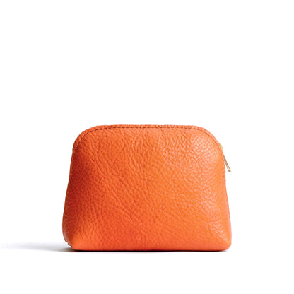 Cape Coral*Classic | Compact leather pouch with top zippe