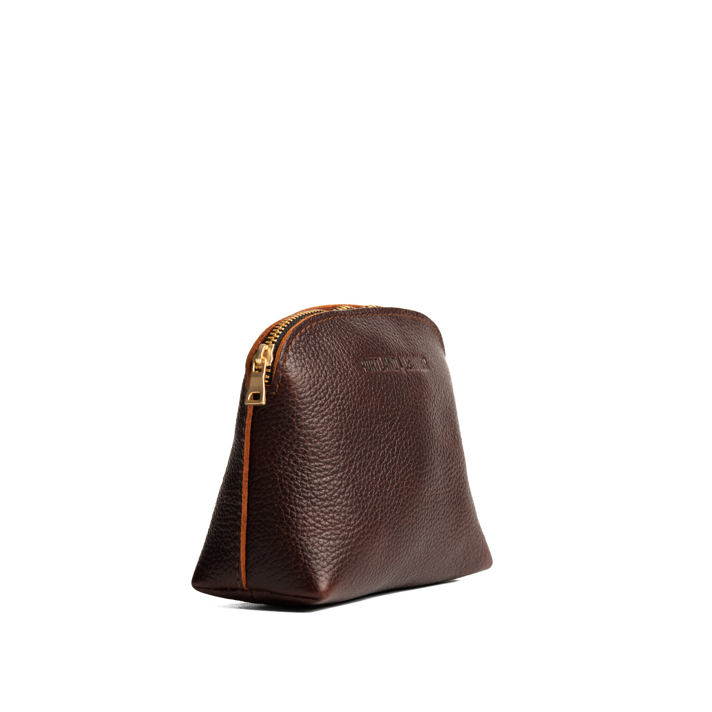 Coldbrew*Classic | Compact leather pouch with top zipper