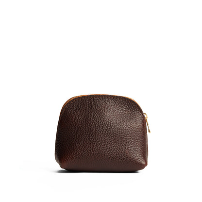 Coldbrew*Mini | Compact leather pouch with top zipper