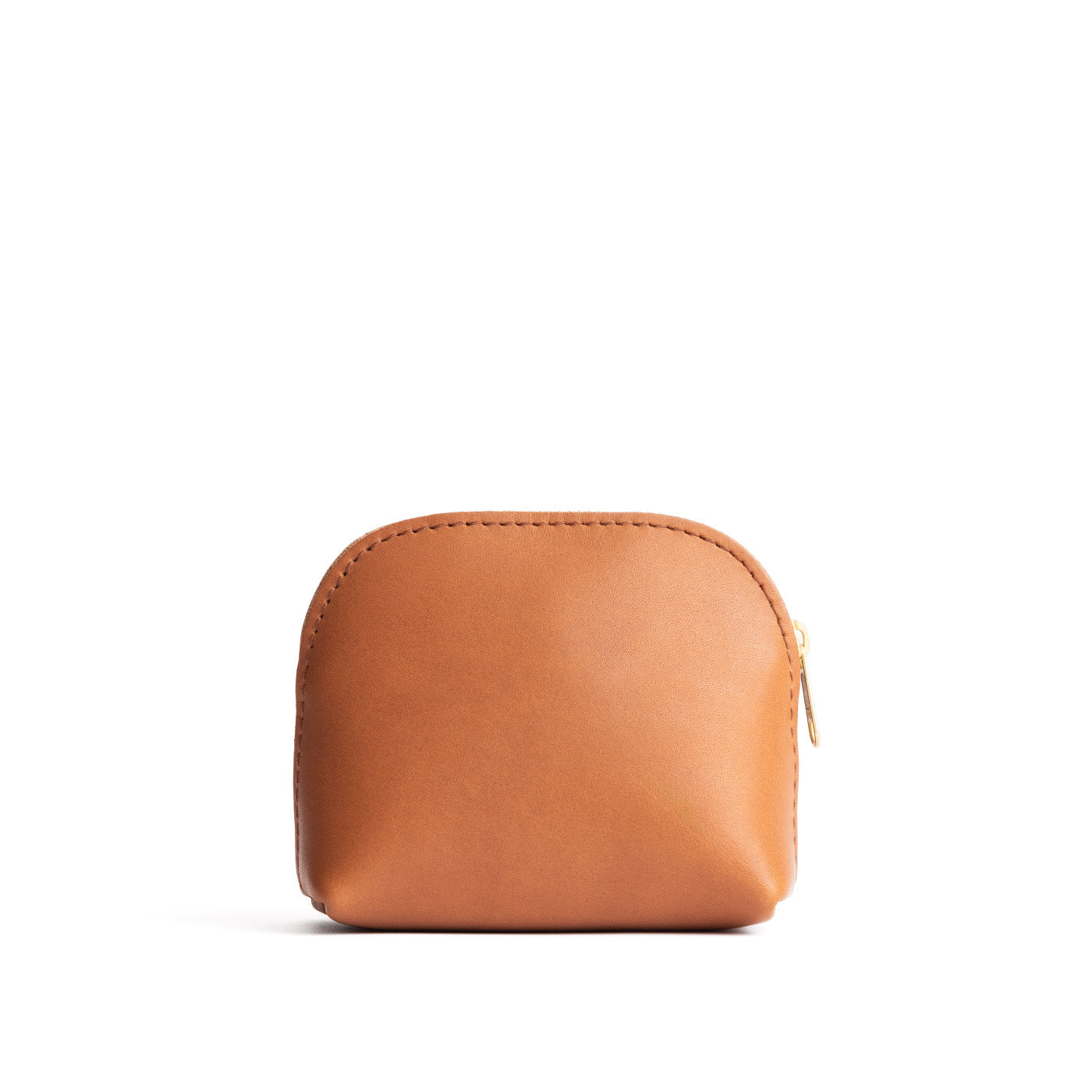 Biscuit*Mini | Compact leather pouch with top zipper