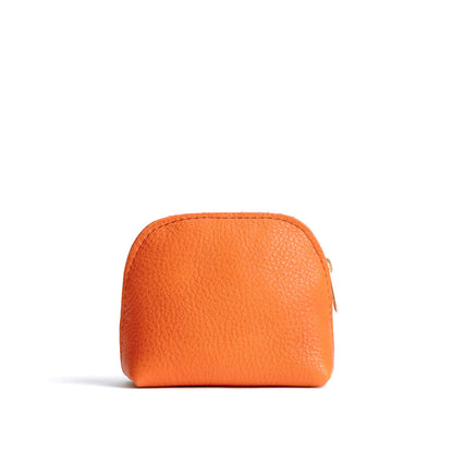 Cape Coral*Mini | Compact leather pouch with top zipper