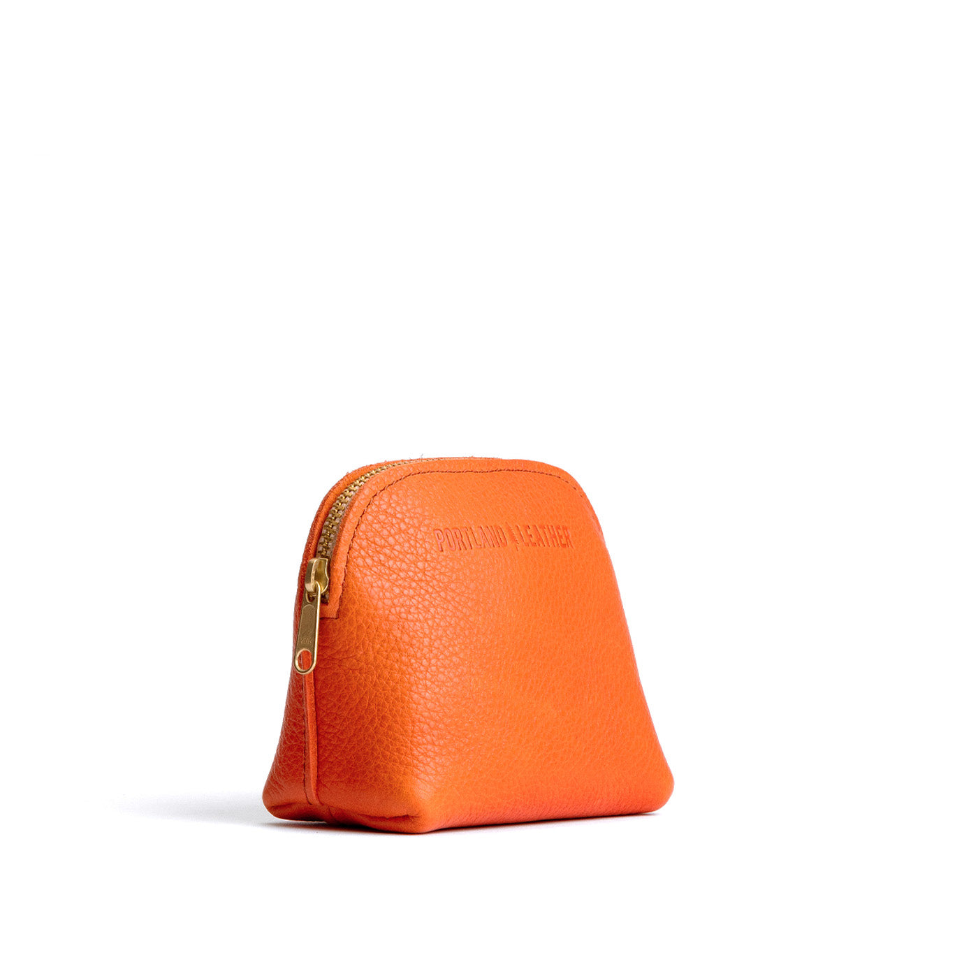 Cape Coral*Mini | Compact leather pouch with top zipper