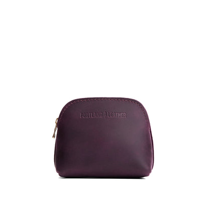 Larkspur*Mini | Compact leather pouch with top zipper