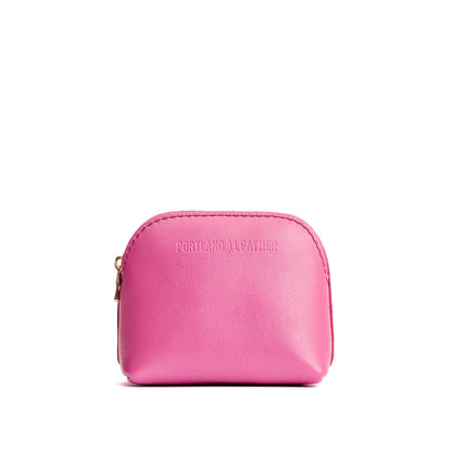 Lip Gloss*Mini | Compact leather pouch with top zipper