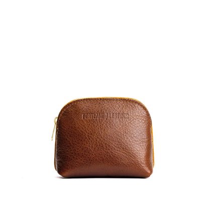 Nuez*Mini | Compact leather pouch with top zipper