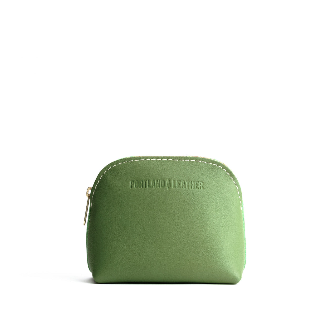 Matcha*Mini | Compact leather pouch with top zipper