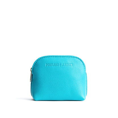 Key West*Mini | Compact leather pouch with top zipper