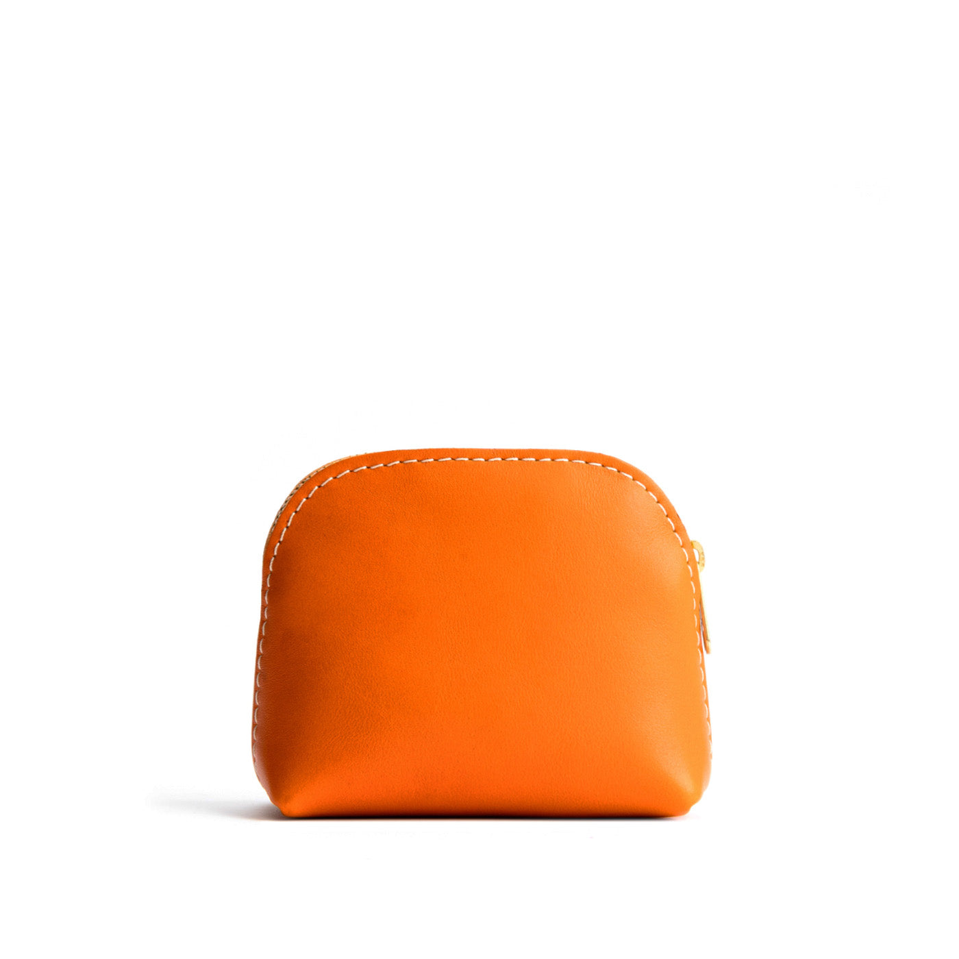 Clementine*Mini | Compact leather pouch with top zipper