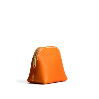 Clementine*Mini | Compact leather pouch with top zipper