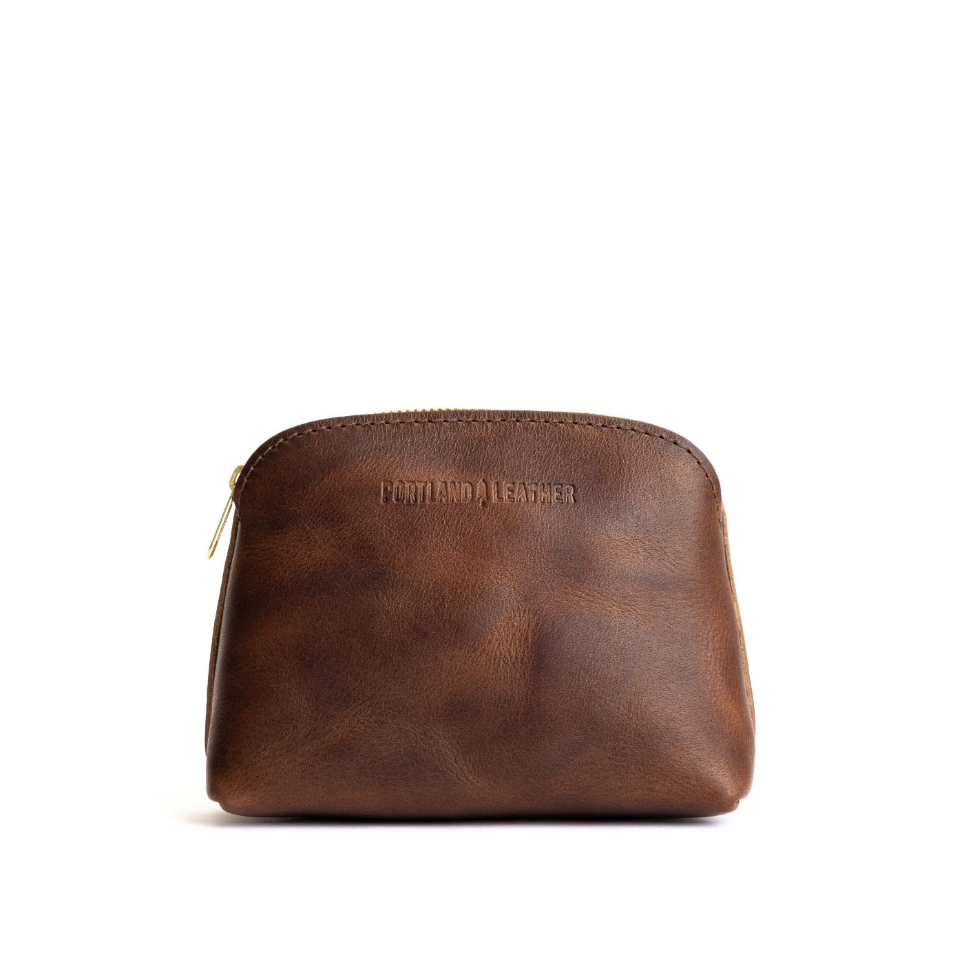 Tamarindo*Classic | Compact leather pouch with top zipper