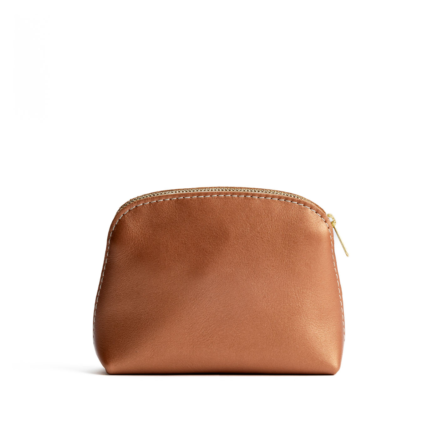Hava*Classic | Compact leather pouch with top zipper
