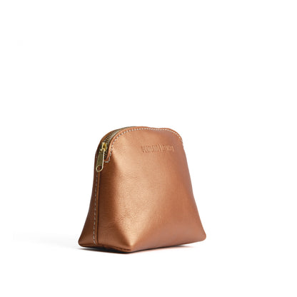 Hava*Classic | Compact leather pouch with top zipper