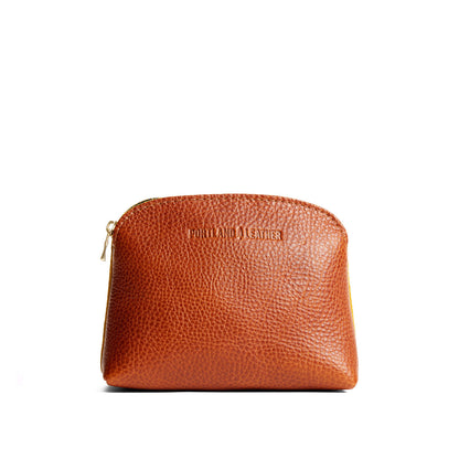 Sienna*Classic | Compact leather pouch with top zipper