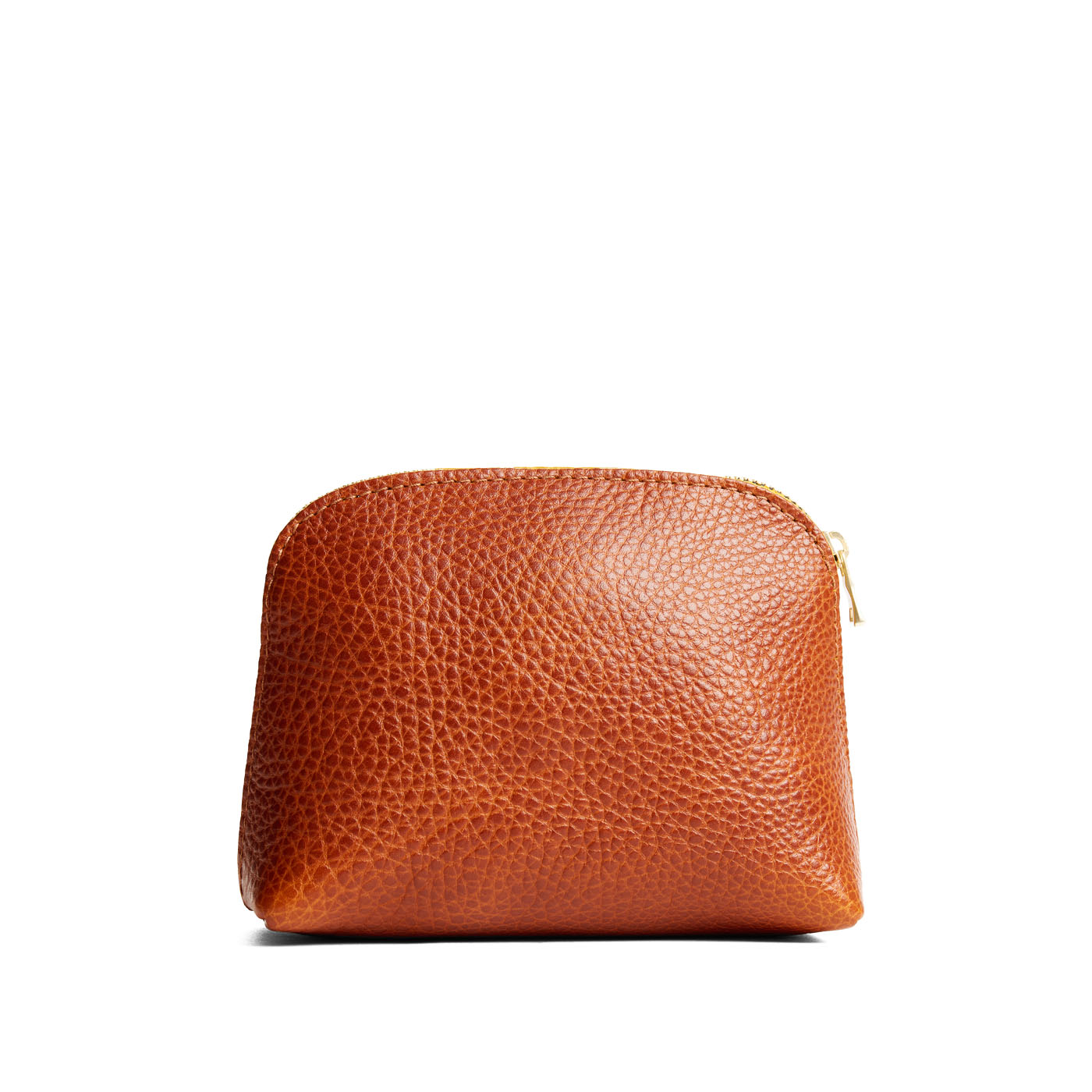 Sienna*Classic | Compact leather pouch with top zipper