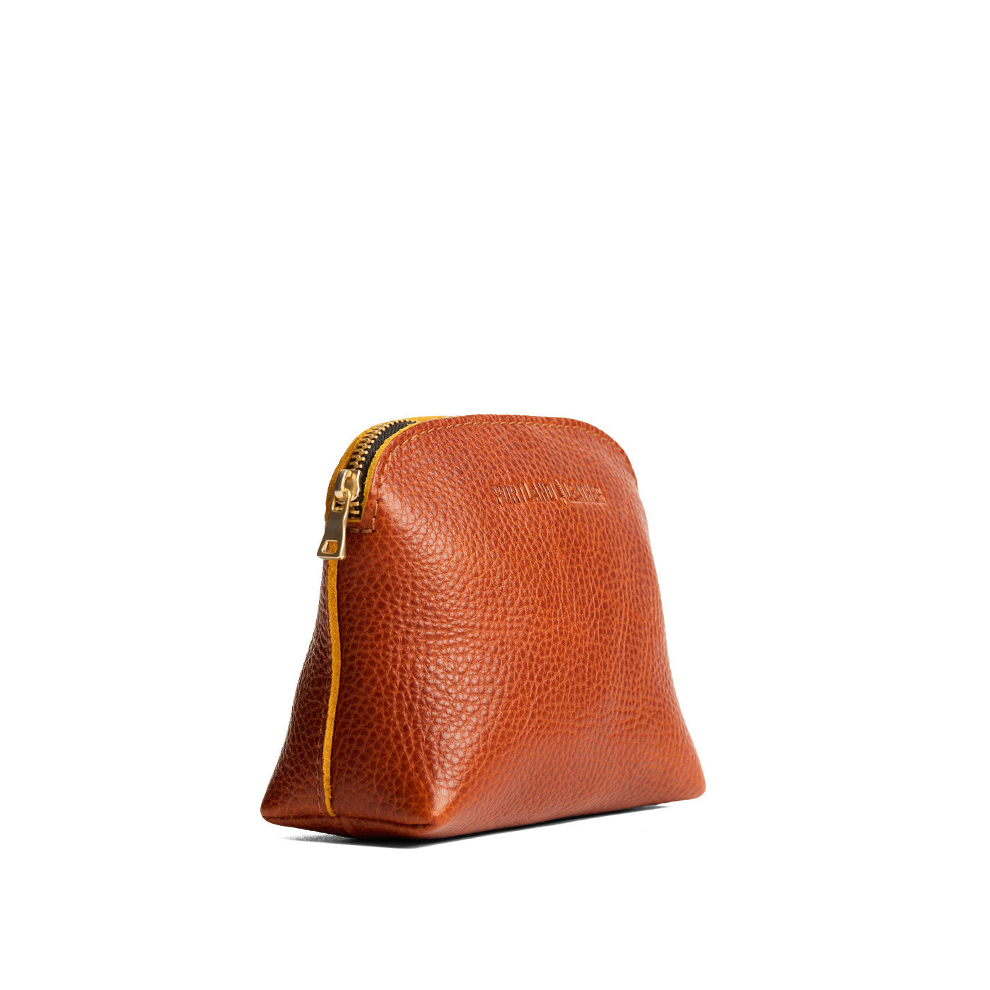 Sienna*Classic | Compact leather pouch with top zipper