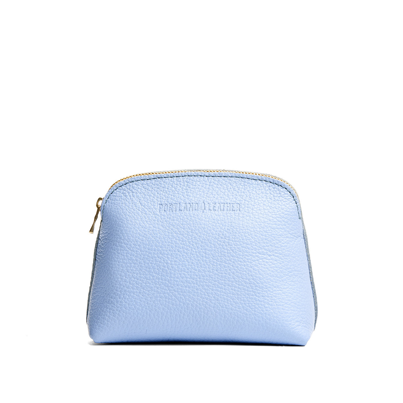 Skyway*Classic | Compact leather pouch with top zipper
