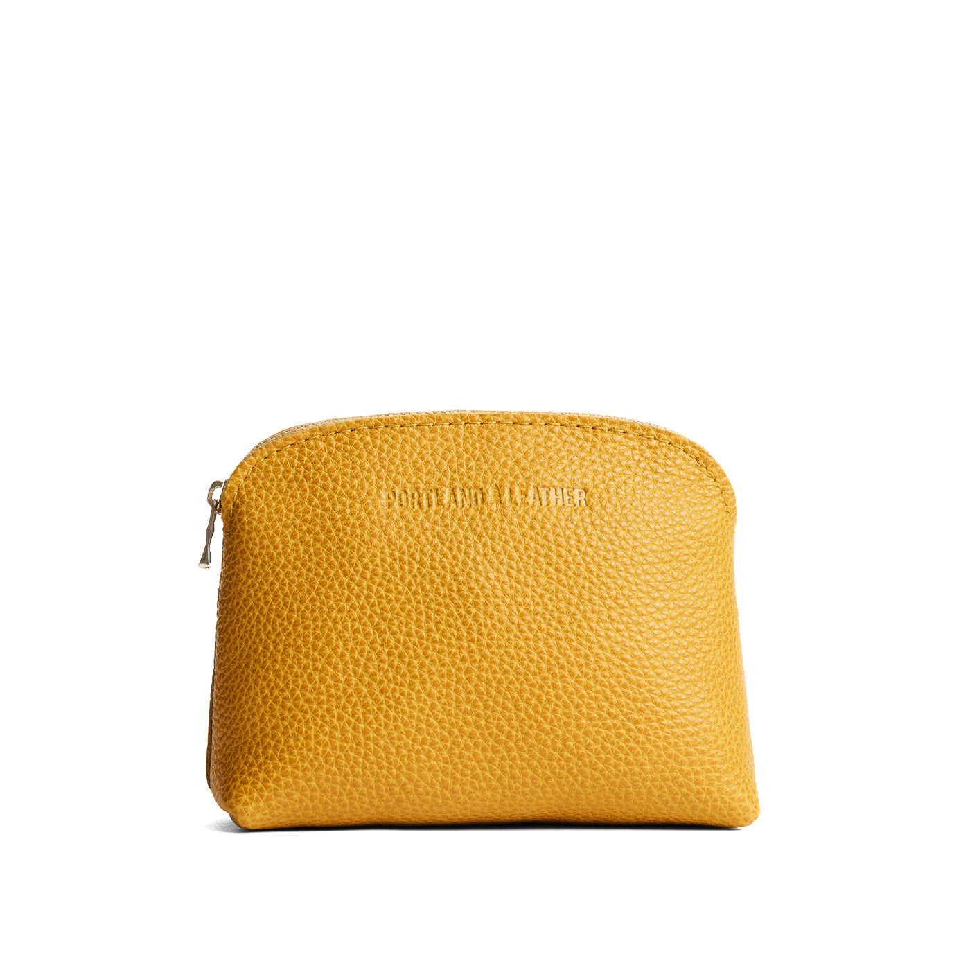 Sunshine*Classic | Compact leather pouch with top zipper