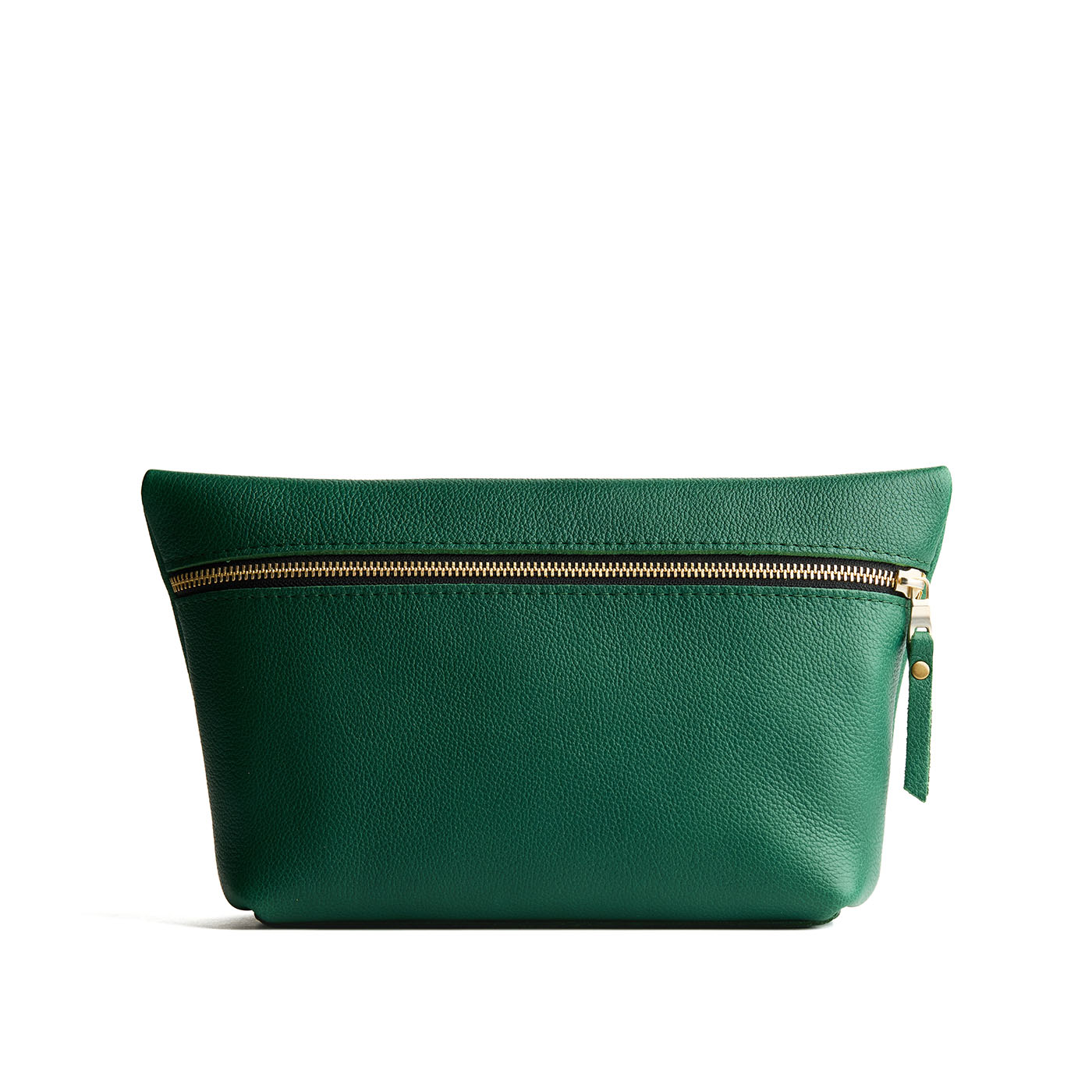 Bacalar*Extra Large | Large leather makeup bag with zipper