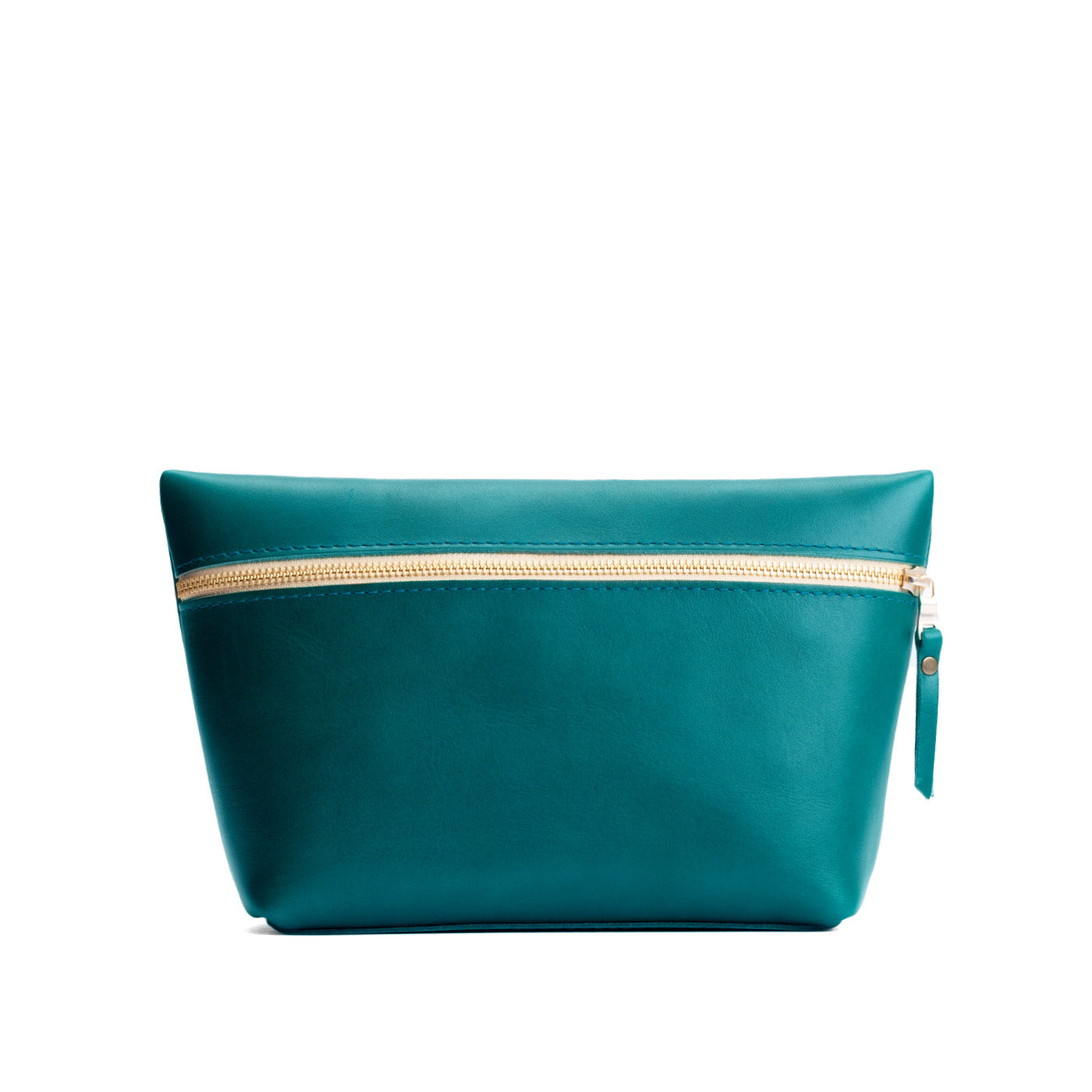 Caribbean*Extra Large | Large leather makeup bag with zipper