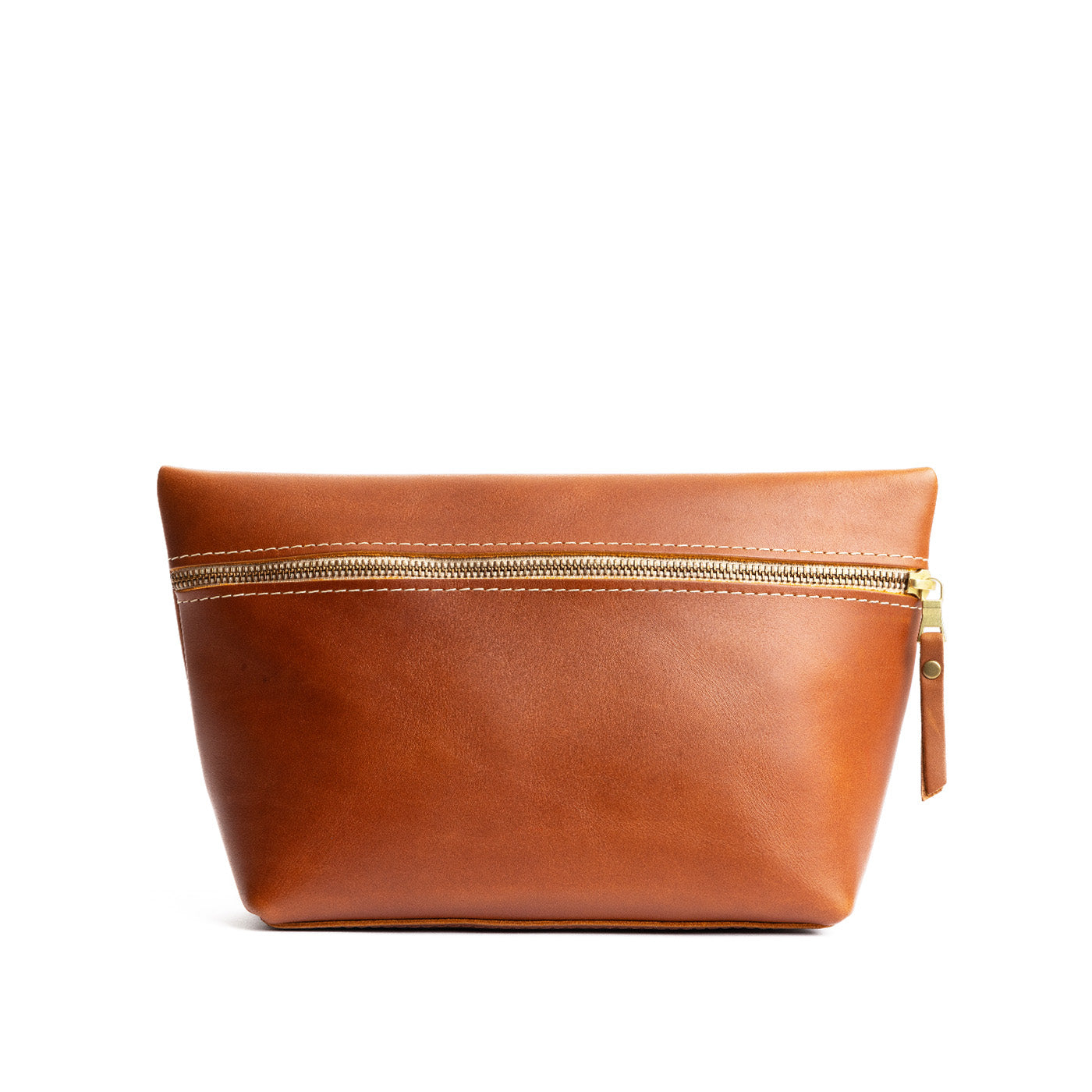 Honey*Extra Large | Large leather makeup bag with zipper