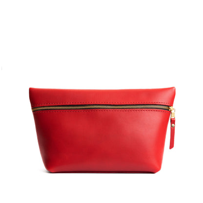 Ruby*Extra Large | Large leather makeup bag with zipper