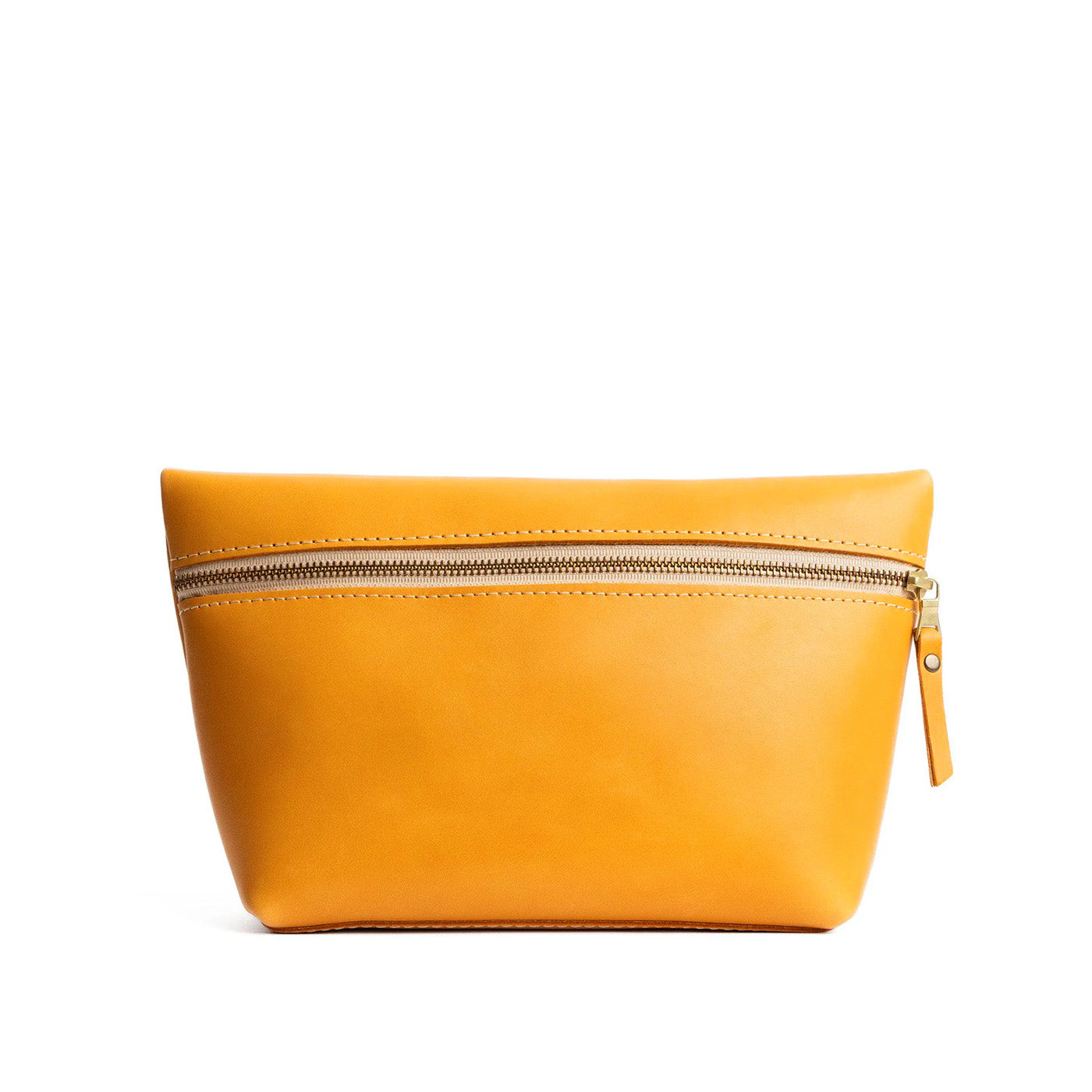 Sunflower*Extra Large | Large leather makeup bag with zipper
