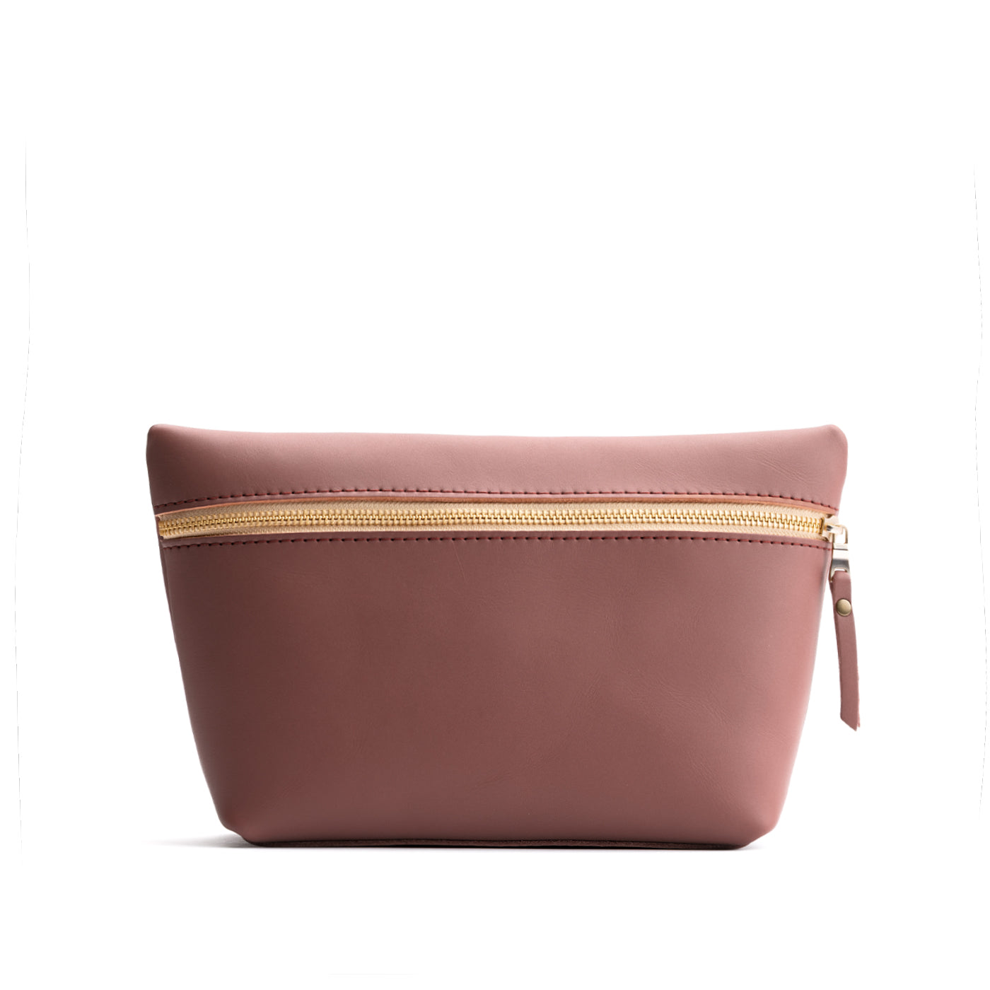 Sunkissed*Extra Large | Large leather makeup bag with zipper
