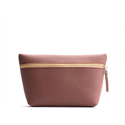 Sunkissed*Extra Large | Large leather makeup bag with zipper