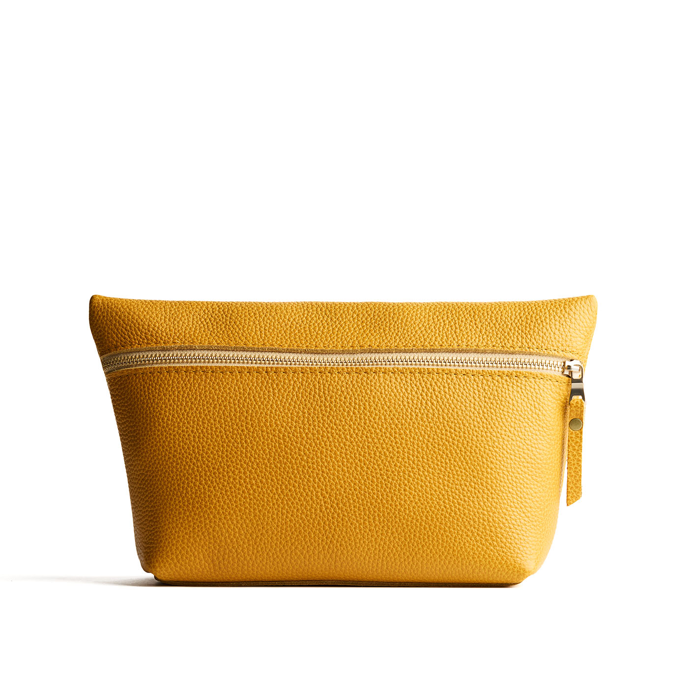 Sunshine*Extra Large | Large leather makeup bag with zipper