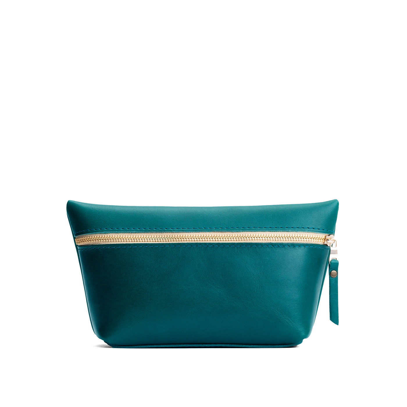 Caribbean*Large | Large leather makeup bag with zipper
