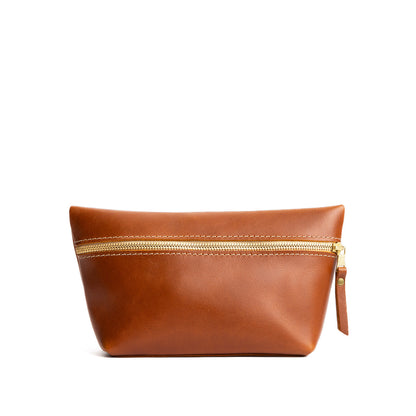 Honey*Large | Large leather makeup bag with zipper