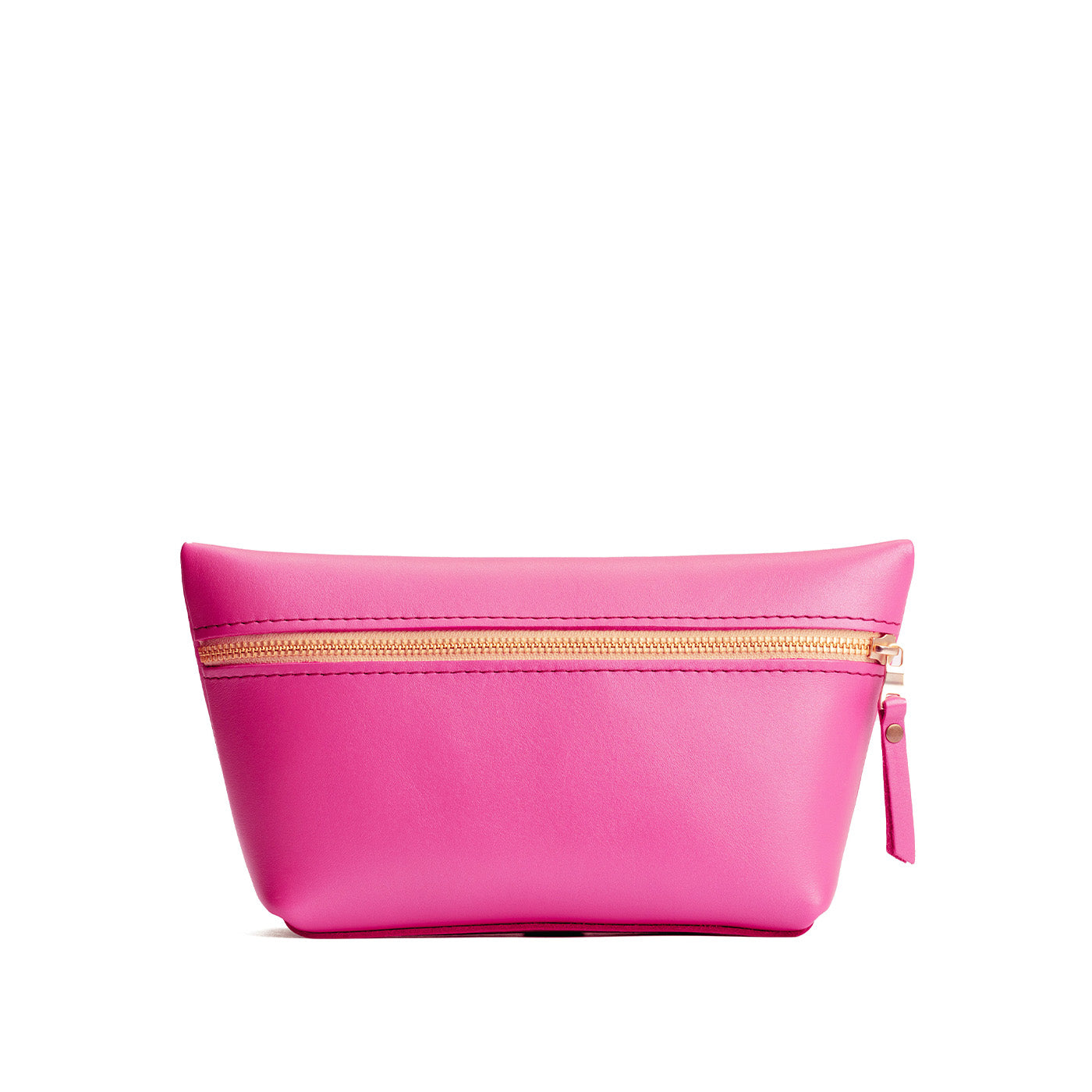 Lip Gloss*Large | Large leather makeup bag with zipper