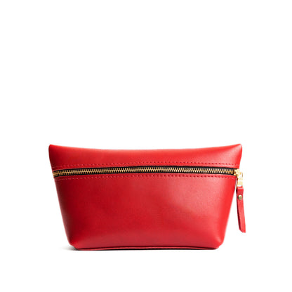 Ruby*Large | Large leather makeup bag with zipper