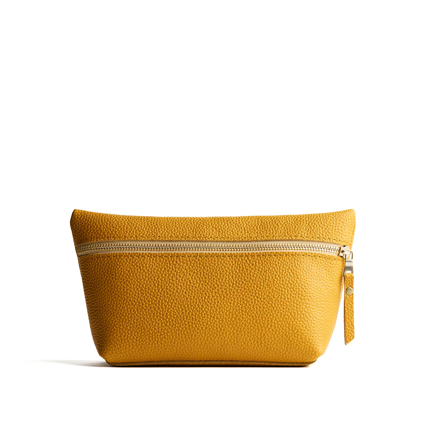 Sunshine*Large | Large leather makeup bag with zipper