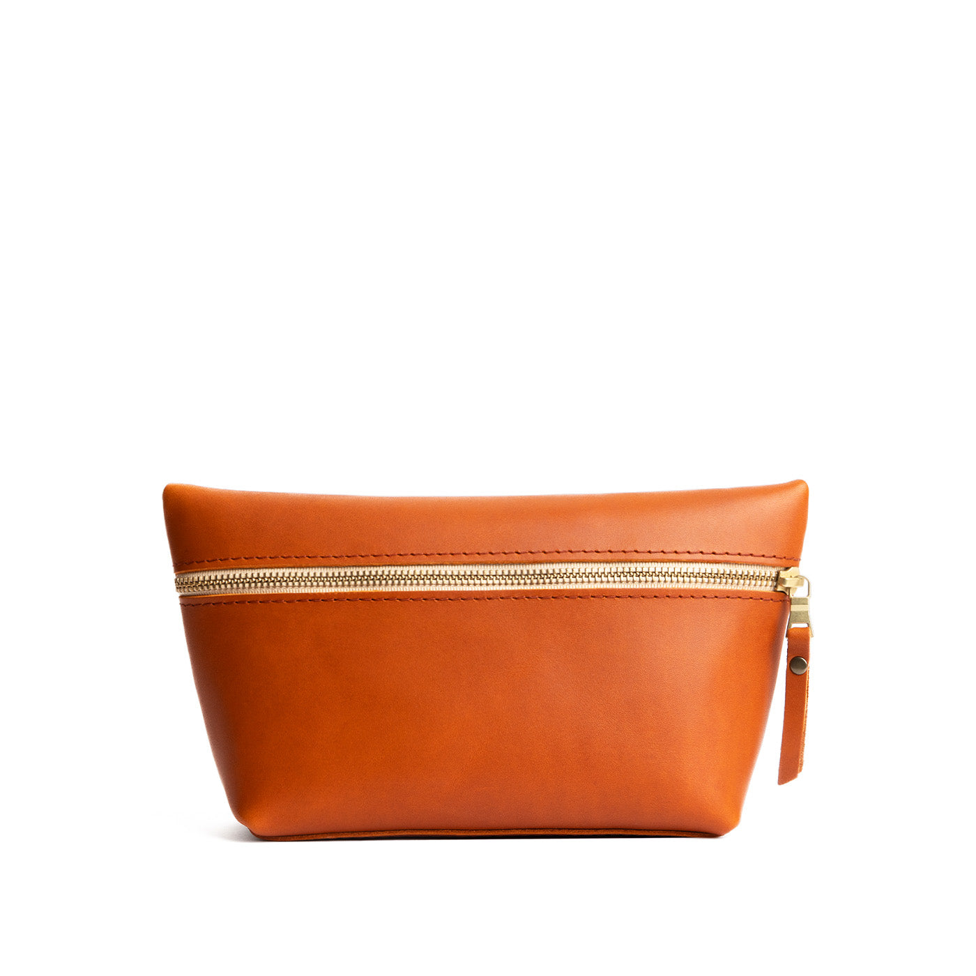 Tuscany*Large | Large leather makeup bag with zipper