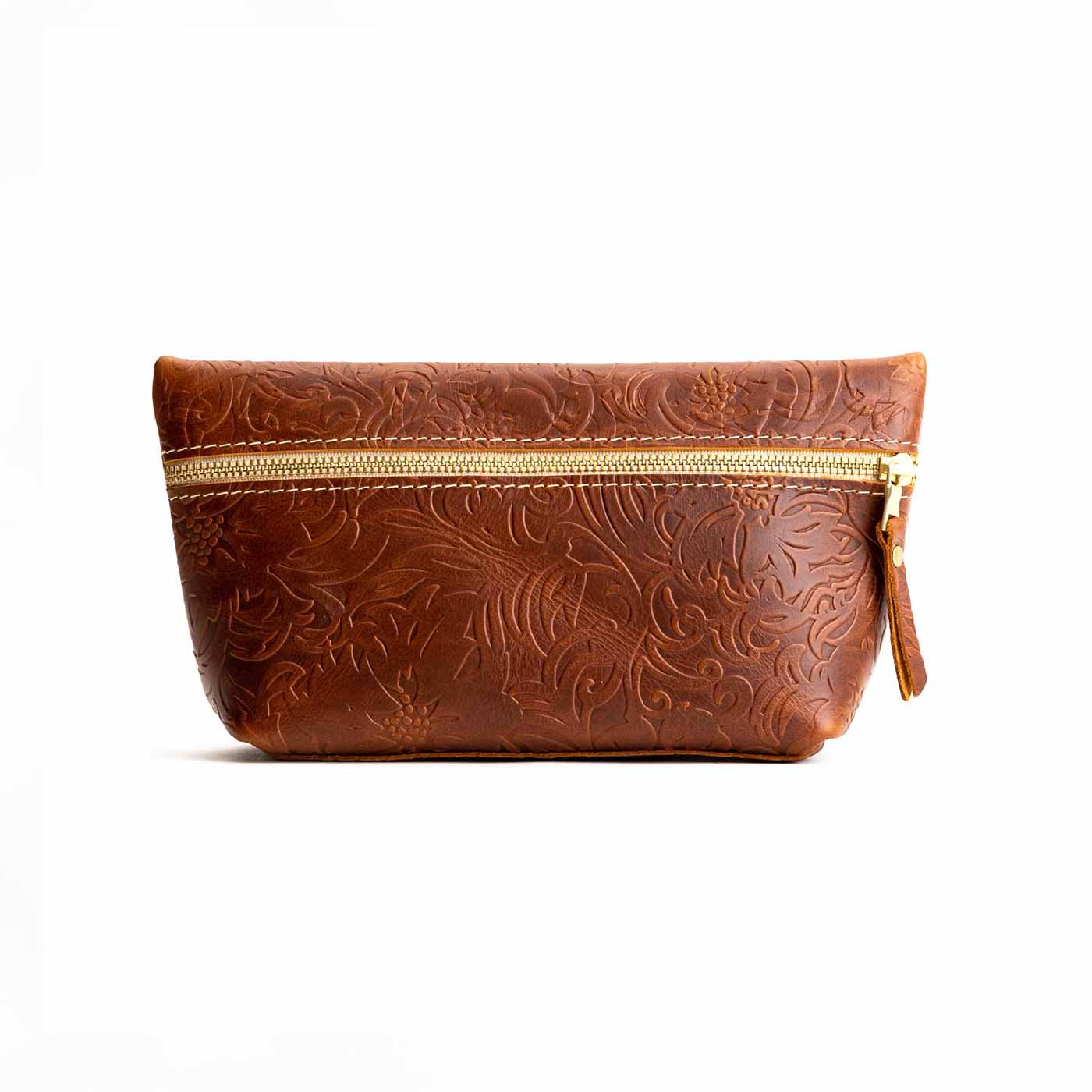 Meadow*Large | Large leather makeup bag with zipper