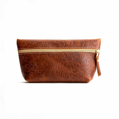 Meadow*Large | Large leather makeup bag with zipper