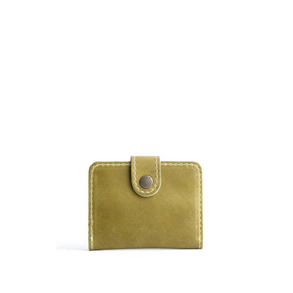 Anjou | Small leather wallet with snap closed