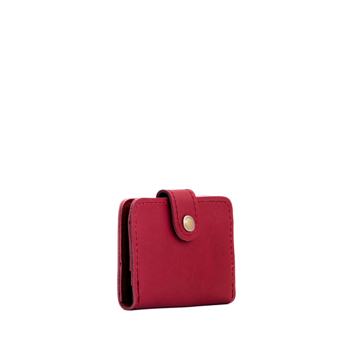 Berry Good | Small leather wallet with snap closed