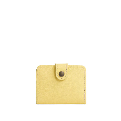 Butter Bliss | Small leather wallet with snap closure
