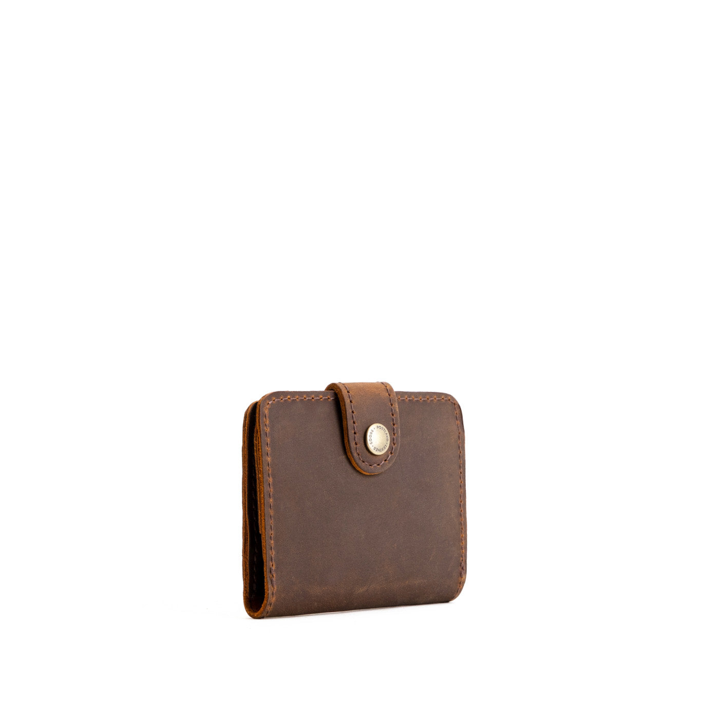 Canyon | Small leather bifold wallet with snap closed