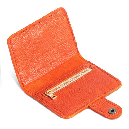 Koi | Small leather wallet with snap open