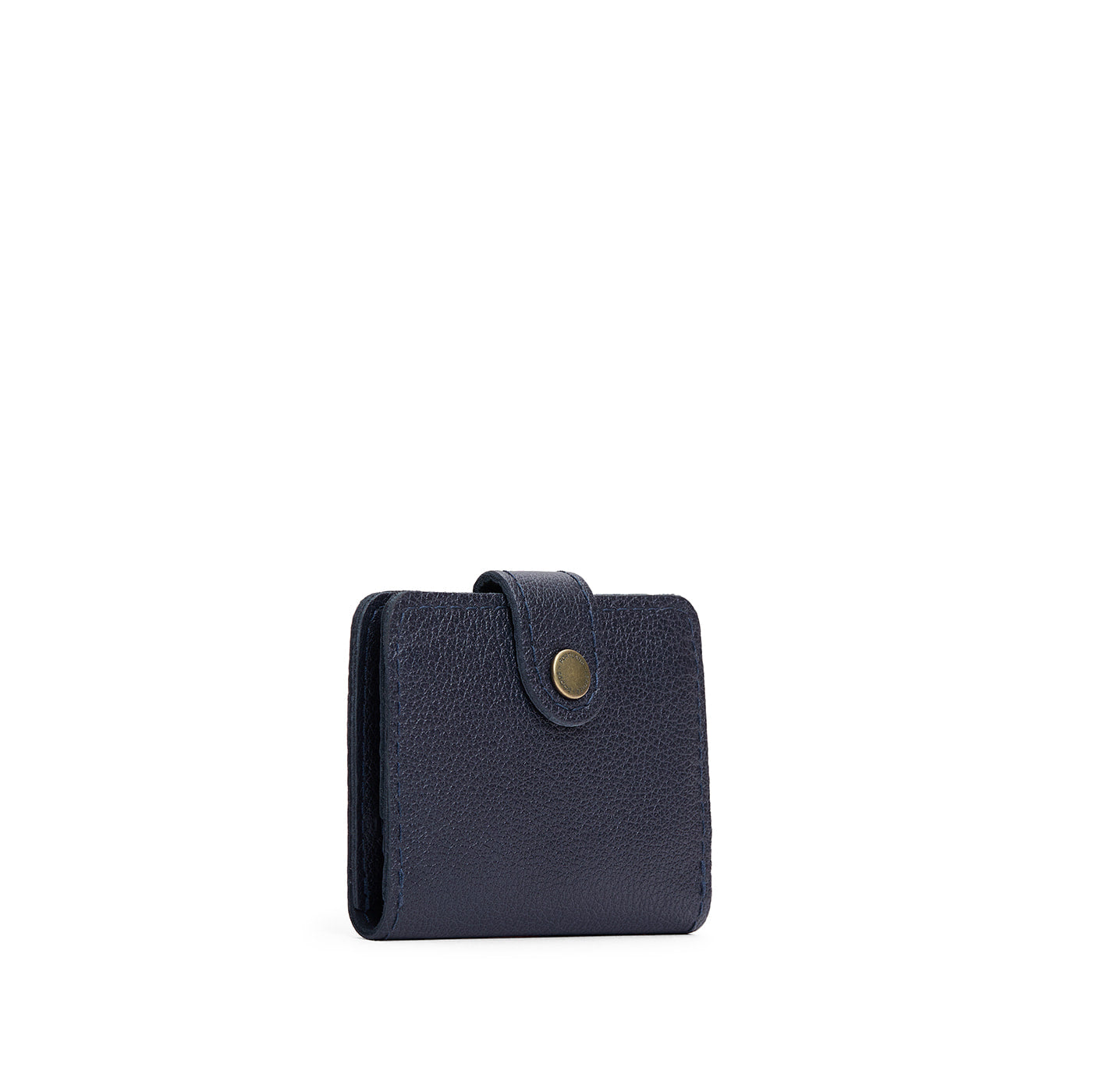 Night Owl | Small leather wallet with snap closure