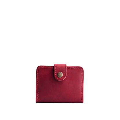 Phoenix | Small leather wallet with snap closure