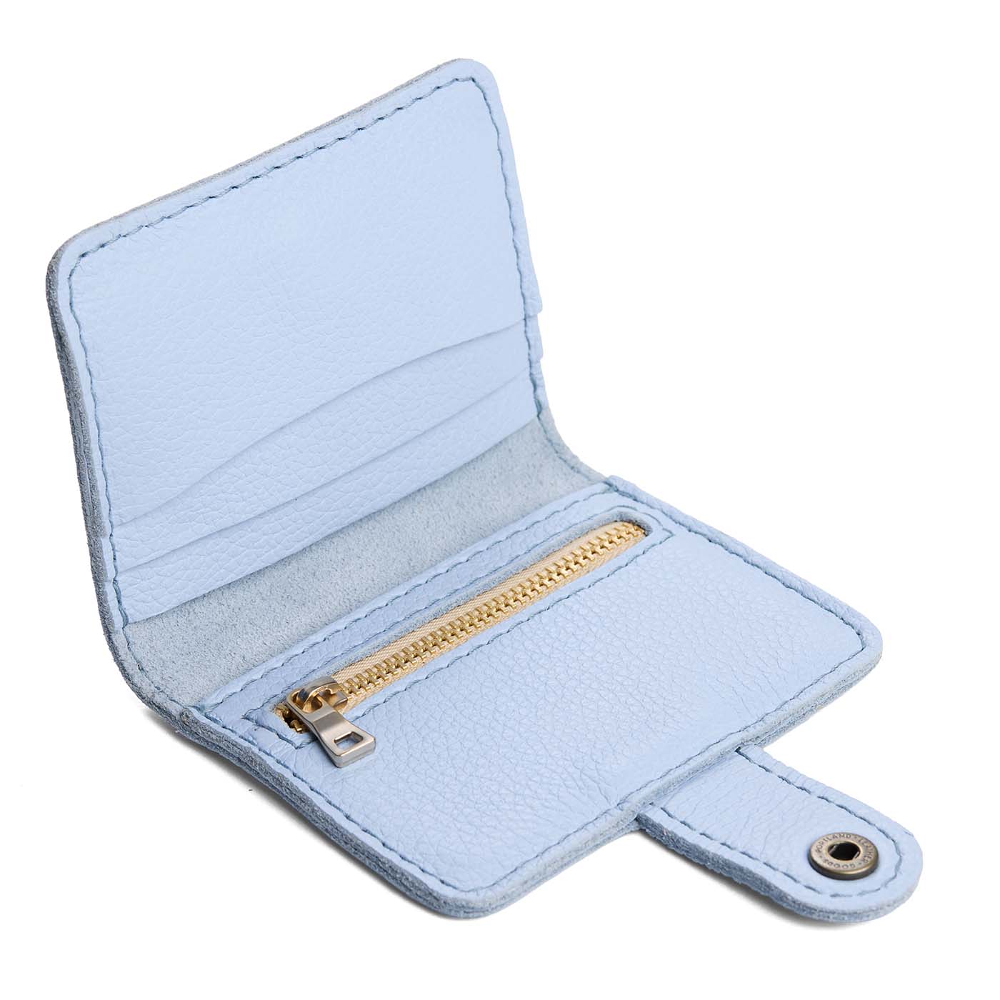 Skyway | Small leather wallet with snap open