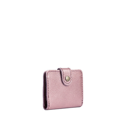 Supernova | Small leather wallet with snap closed