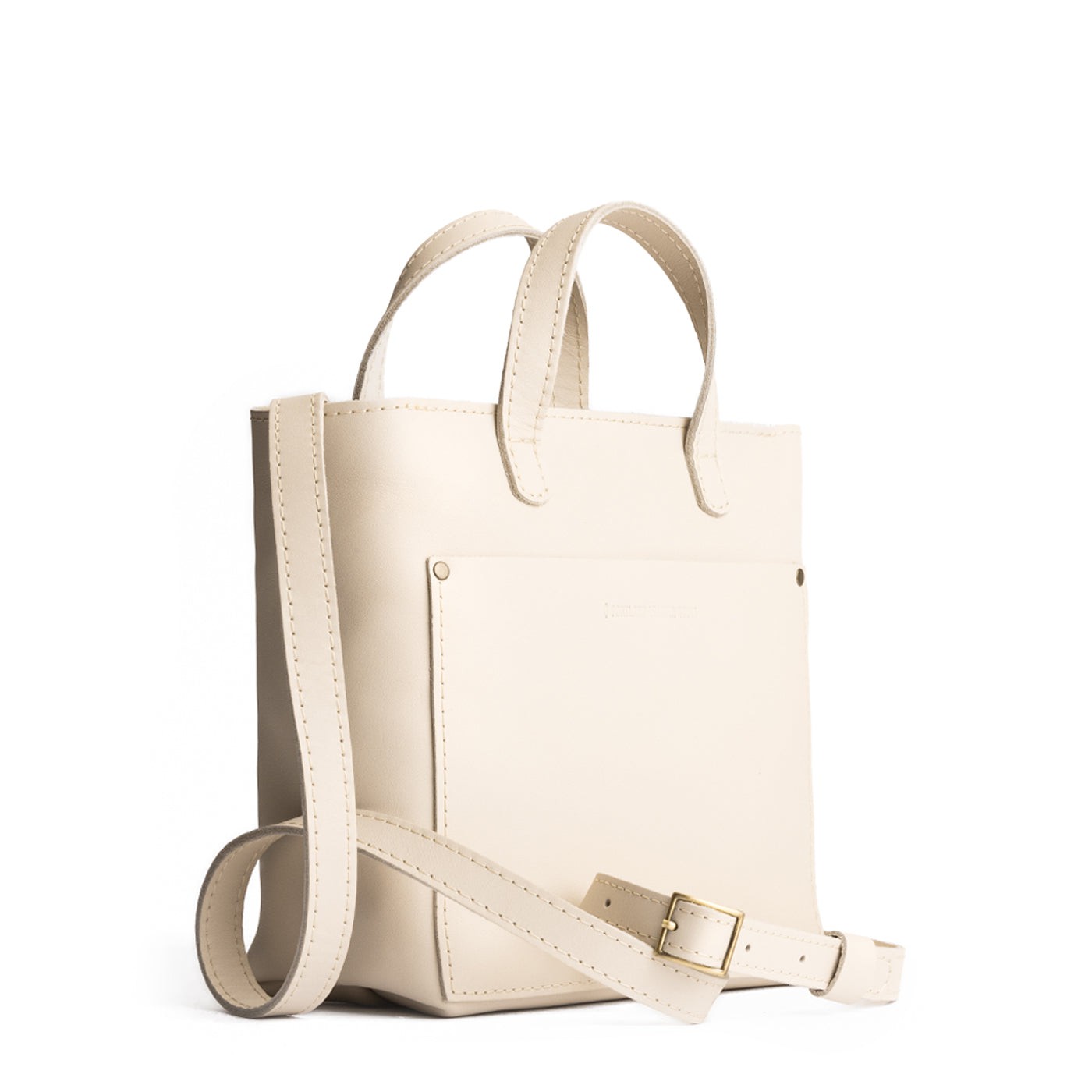 Bone*Zipper | Crossbody tote bag with zipper closure and front pocket