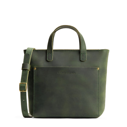 Evergreen*Zipper | Crossbody tote bag with zipper closure and front pocket